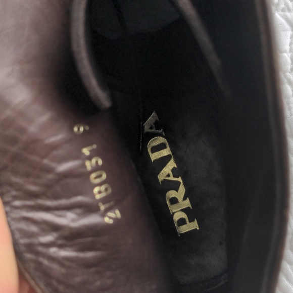 Prada Men's Brown Lace-up Boots - Picture 8 of 11